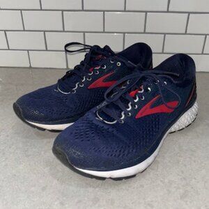 EUC Brooks Ghost Men's 11 D Navy/Red Mesh Running Shoes 1102881d428